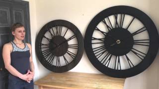 Peak Art  Extra Large Skeleton Wall Clocks [upl. by Nancee]