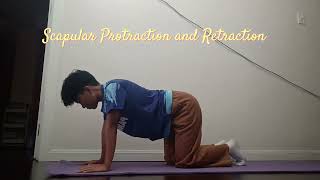 Downward dogScapular Protraction and RetractionPlank series bybastojeann S [upl. by Unders]