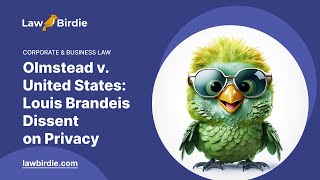 Olmstead v United States Louis Brandeis Dissent on Privacy  Essay Example [upl. by Hannaj]