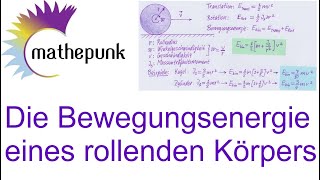 Die Bewegungsenergie eines rollenden Körpers [upl. by Ateiluj]