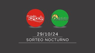 Sorteo Nocturno de Quiniela y Tómbola 29102024 [upl. by Prevot]