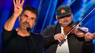 Philip Bowen WOWS The Judges With Crazy Violin Skills on AGT 2023 [upl. by Lemuelah742]