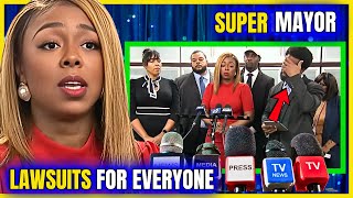 SUPER MAYOR Tiffany Henyard LAWSUIT Press Conference [upl. by Adiuqram]