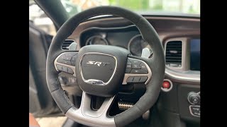 INSTALLING MY ALCANTARA STEERING WHEEL ON MY DODGE CHARGER [upl. by Elam]