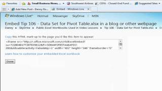 How to Embed an Interactive Excel Workbook in a Blog Post [upl. by Imhskal]