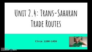 AP World History Topic 24  TransSaharan Trade [upl. by Yellek]