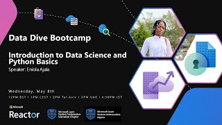 Data Dive Bootcamp I EP01 Introduction to Data Science and Python Basics [upl. by Graniah916]