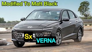 New Verna Facelift Matt Black SX Varient Full Detail Review ll All Features Explain [upl. by Moclam828]