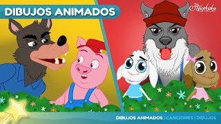 2 Cuentos  Los Tres Cerditos  El Lobo Feroz 🐺 Cuentos Infantiles en Español [upl. by Elnar968]