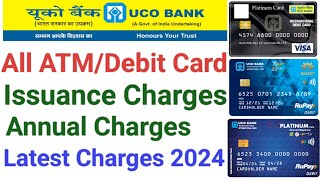 Uco bank debit card charges  Uco bank atm card charges  Uco bank debit card annual charges [upl. by Htebsle542]