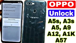 OPPO A5s A3s A1k A57 A12 A5 A9 Hard Reset Without Pc 2023 All Type Password Lock Remove  ok [upl. by Whitehouse]