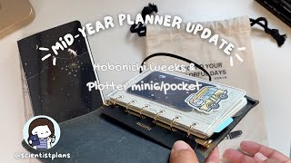 Midyear planner update hobonichi weeks and Plotter mini6  pockets rings [upl. by Southard545]