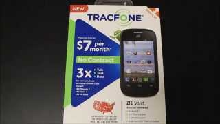 Tracfone ZTE Valet Unboxing and Overview [upl. by Held]