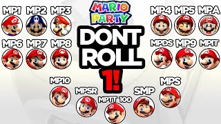 EVERY MARIO PARTY GAME Dont Roll a 1 Challenge [upl. by Roshan]