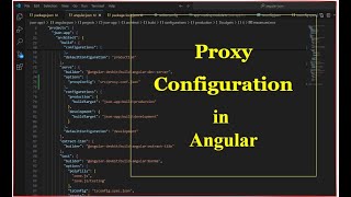 Proxy Configuration in Angular [upl. by Eidna]