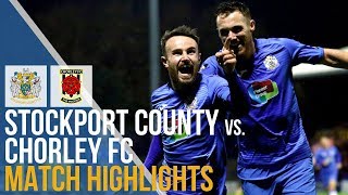 Stockport County Vs Chorley FC  Match Highlights  30102018 [upl. by Alakam108]