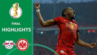 RB LEIPZIG triumphs again  Leipzig vs Frankfurt 20  Highlights  DFBPokal Final [upl. by Sul]