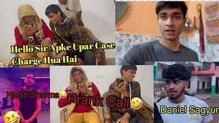 Prank call to friends 🤣🤣🤣 Daniel sagyun  harsh sharma  prank call police [upl. by Durman]