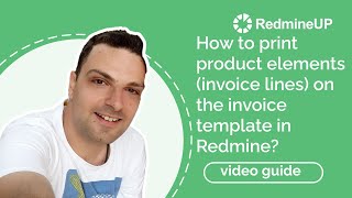 How to print product elements invoice lines on the invoice template in Redmine [upl. by Aima]