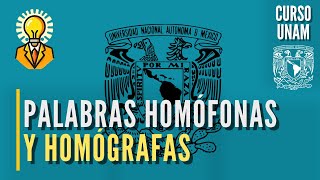 📚 Palabras homófonas y homógrafas  VOCABULARIO  Curso UNAM español [upl. by Liatnahs]