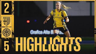 QUARTI DI FINALE PER LE INTER WOMEN 🤩  PARMA 25 INTER  HIGHLIGHTS WOMEN 202425 ⚽⚫🔵 [upl. by Blumenfeld]