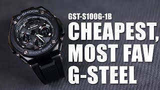 CHEAPEST BUT MOST FAVORITE  GSHOCK GSTEEL GSTS100G1B  UNBOXING amp SPEC [upl. by Odnamla]