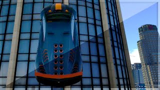 Insane Skyscraper Car Stunts GTA 5 Funny Moments [upl. by Merriott795]