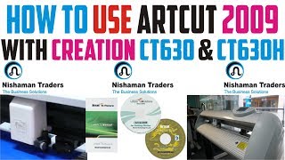 How to use Artcut 2009 with Creation CT630 and CT630H  Cutting Plotter Installations [upl. by Oletha502]