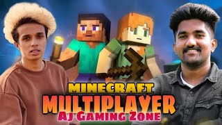 A FUNNY MINECRAFT GAMEPLAY WITH AJ GAMING AND KANNAN 😂  MULTIPLAYER MALAYALAM SERIES 1 [upl. by Gibson]