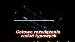 Rozwiązania 50 typowych zadań z Geometrii Wykreślnej [upl. by Rehprotsirhc]