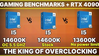 i5 14th 14600k vs 13600k VS I7 14700K VS I7 13700K 14600K OC VS Stock gaming benchmark  RTX 4090 [upl. by Michele]