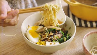 Easy MISO RAMEN Recipe  Quick Ramen Hacks  Honeysuckle [upl. by Halihs]