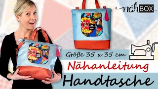 Komplettes SchrittfürSchritt Nähvideo für coole Hand amp Schultertasche [upl. by Anires703]