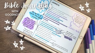 Digital Bible Journal with Me  Digital Bible Journaling GoodNotes [upl. by Yrrehc]