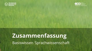 Zusammenfassung Basiswissen Sprachwissenschaft WiSe 2023 [upl. by Iduj440]