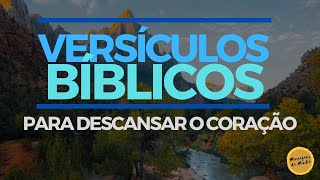 VERSÍCULOS BÍBLICOS PARA DESCANSAR O CORAÇÃO [upl. by Atrebor]