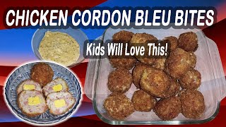 Delicious Chicken Cordon Bleu Bites  Easy Recipe For Chicken Cordon Bleu Balls [upl. by Slen]