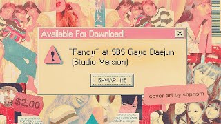 TWICE  Fancy SBS Gayo Daejun Studio Version Rock Version [upl. by Tessi318]