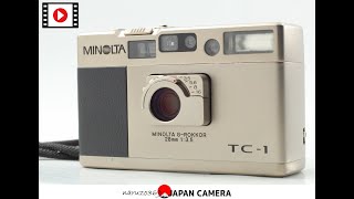 ★SOLD★ MINT Strap Minolta TC1 Point amp Shoot 35mm Film Camera Compact JAPAN  231104500314 [upl. by Zach]