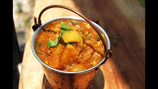 Kohlrabi sambar Nookal sambar நூல்கோல் சாம்பார் [upl. by Rayham]