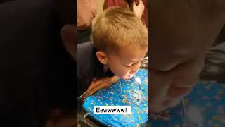 So Proud of My Grandson Who Added Flavor to The Birthday Cake happybirthday funnyvideo [upl. by Jennine865]