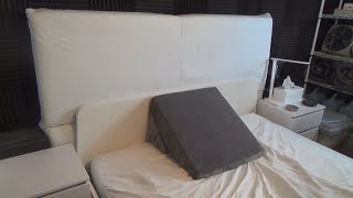 ALL SET HEALTH ADJUSTABLE BED WEDGE PILLOW UNBOXING AND REVIEW WEDGE TRIANGLE PILLOWS [upl. by Mahan]