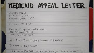 How To Write A Medicaid Appeal Letter Step by Step Guide  Writing Practices [upl. by Clemente]