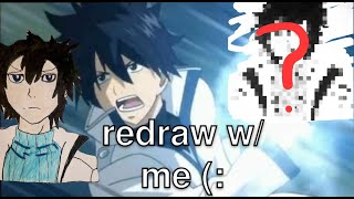 Redraw w me Gray Fullbuster Fairy Tail [upl. by Eirallih]