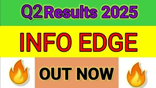 INFO EDGE Q2 results 2025  INFO EDGE results today  INFO EDGE Share News  INFO EDGE Share latest [upl. by Hauger]