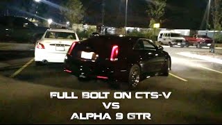 CTS V vs Alpha 9 GTR [upl. by Lledner]