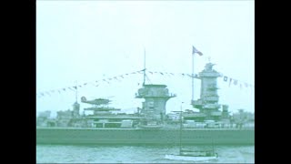 Jones 16mm Home Movies 1937 Coronation Fleet Review colour footage [upl. by Bradford728]