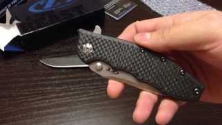 Распаковка ножа Zero Tolerance 0562CF ZT 0562CF Hinderer Knife Carbon Fiber [upl. by Eerb]