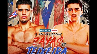 Xander Zayas Vs Patrick Teixeiraboxing boxer [upl. by Cob]