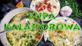 Zupa kalafiorowa 🍵  BŁYSKAWICZNY PRZEPIS NA ZUPĘ [upl. by Ikilisav]